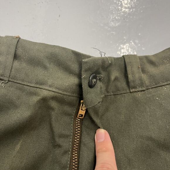 Vintage 60s Sears Green Sanforized Workwear Chinos 33x28 - Picture 2 of 4